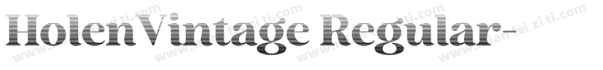 HolenVintage Regular字体转换